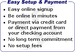 Easy Setup & Payment